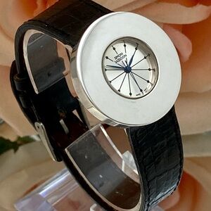 Vintage Simon Sassoon "Shape" Sterling Silver Swiss Quartz Watch